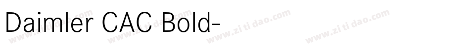 Daimler CAC Bold字体转换
